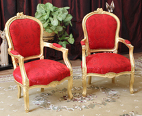Fauteuil Cabriolet de Style Louis XV